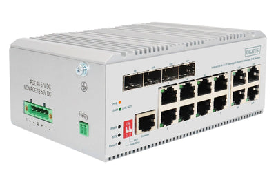 Digitus Switch 8 Ports Gigabit PoE, L2 Adminimrado, 4 Sfp Uplink — image 1