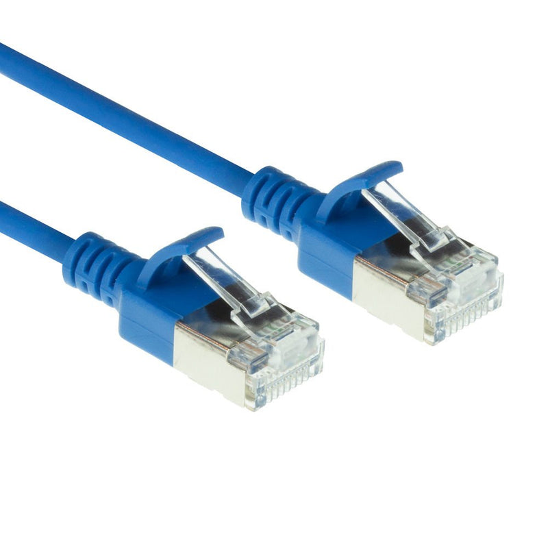 Blue 7 Meter Lszh U FTP CAT.6A Datacenter Slimline Patch Cable Snagless With RJ45 Connectors