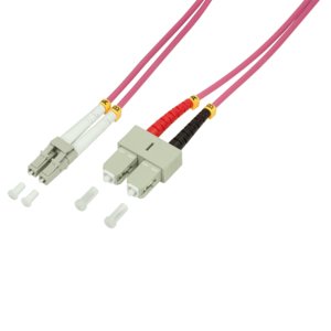 Logilink Lwl Network Cable OM4 Lc Sc 7,5M Duplex — image 1
