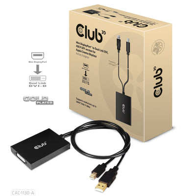 CLUB3D Adapter Minidisplayport DVI Duallink Hdcp Off M/H Retail — image 1