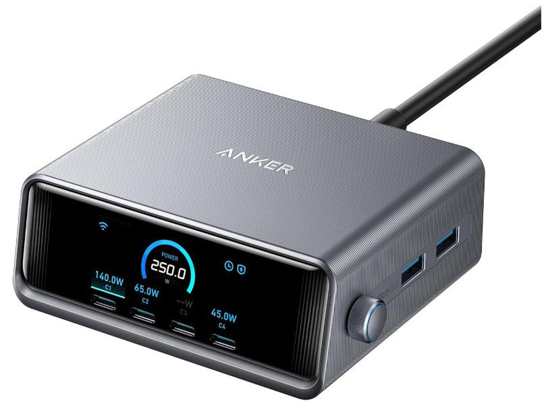 Anker Charger Prime 250W Ganprime 6 Ports USB-C/USB-A