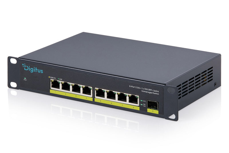 Digitus Switch 8-PORT 10 2.5G, Unmanaged 1X10G Sfp + Black