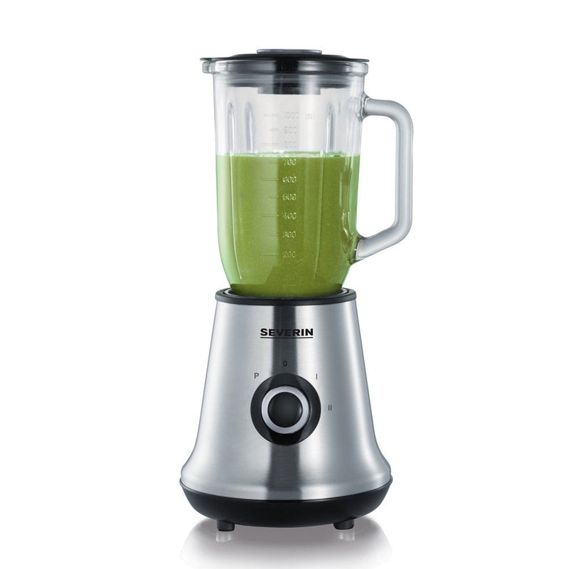 Severin Blender Sm 3734, 1 L Blender Glass Black Steel Inoxidable 500W