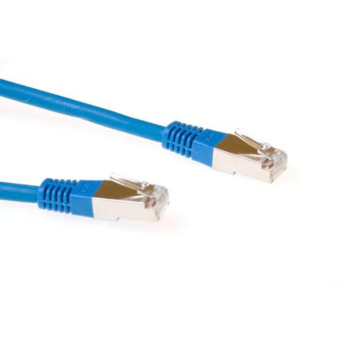 Blue 20 Meter F UTP CAT.5E Patch Cable With RJ45 Connectors