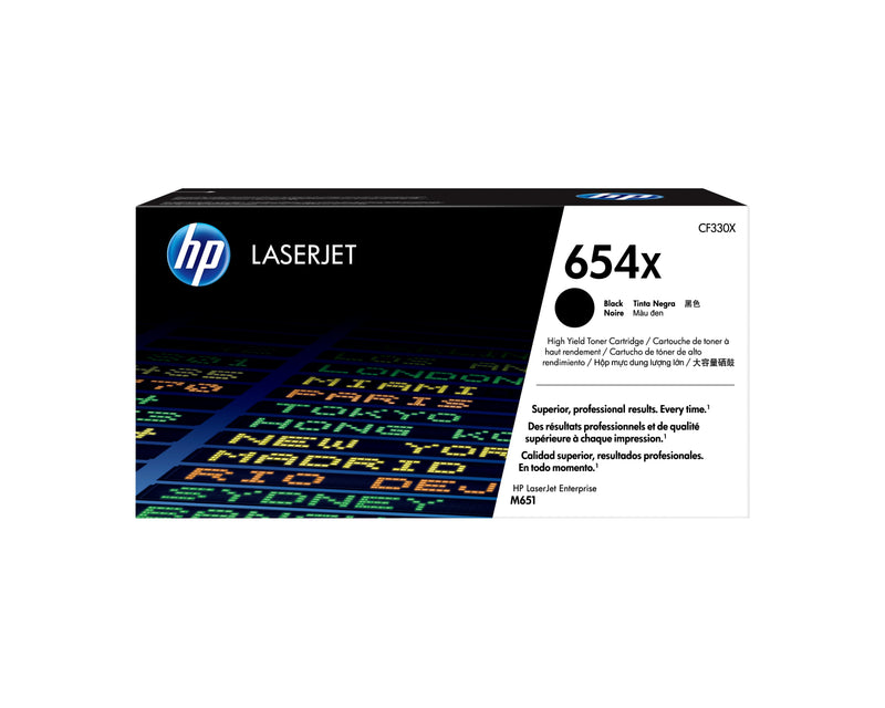 HP Genuine Toner 654X CF330X Black Laserjet Enterprise M651