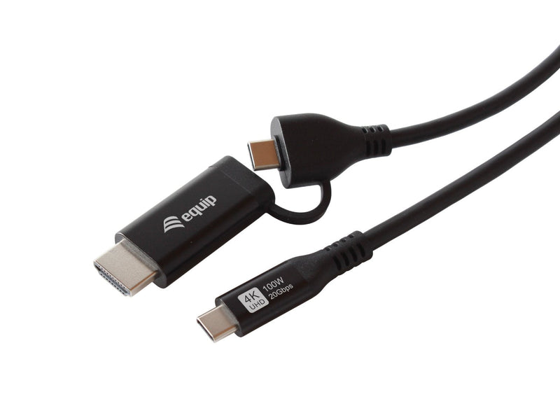 Equip Adapter Usb-c-usb-c + HDMI PD100W 4K 60HZ 3.00M Alu.