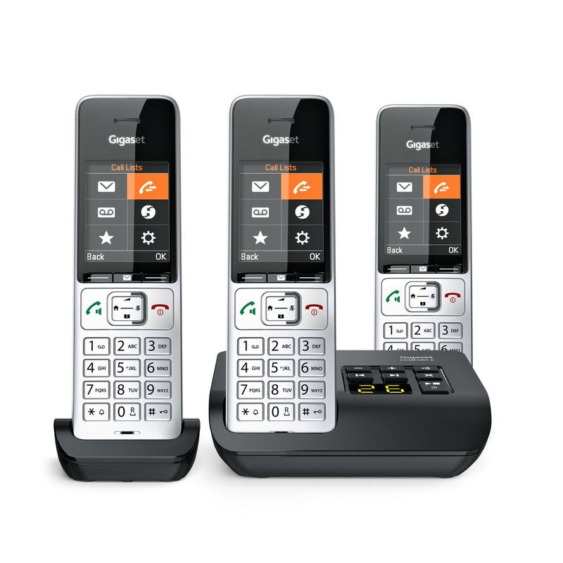 Gigaset Comfort 500A Trio Silver Black Phone