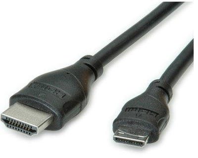 Roline Cable 11.04.5568 HDMI 0,8M HDMI Type a Standard HDMI Type C (mini) Black — image 1