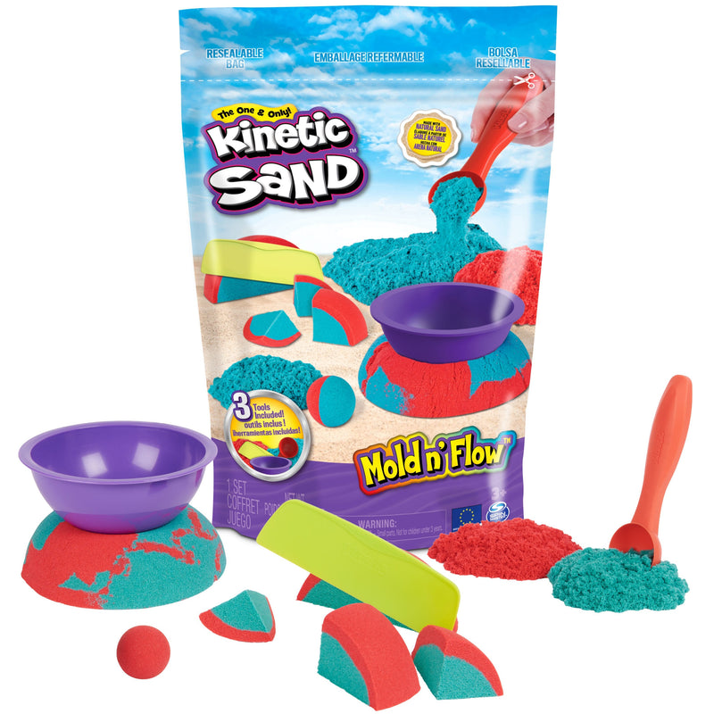 Spin Master Kinetic Sand - Mold N' Flow Set, Arena Set 680 Gramos Arena 6067819