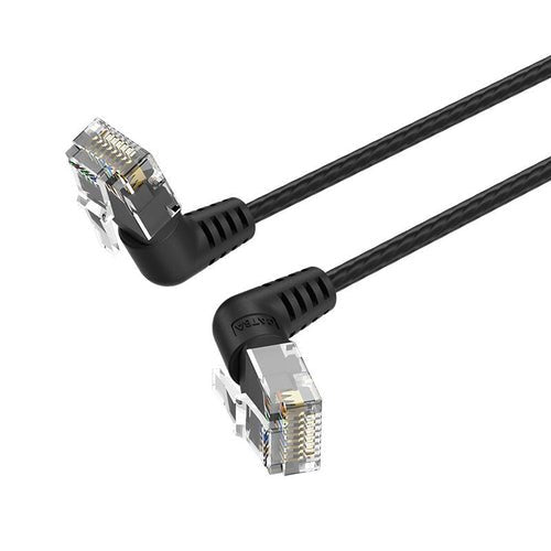 CAT.6A UTP Rotate Right Angle Etcabl Hernet Patch Cable 3M Black Slim