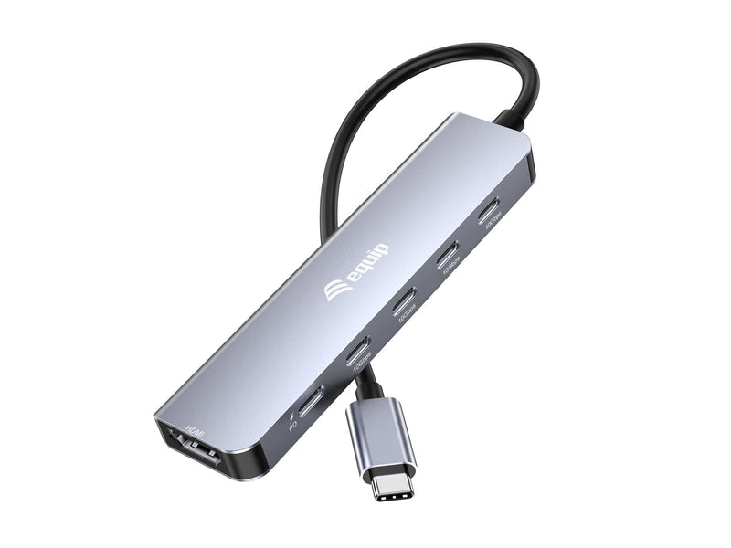 Equip Adapter Usb-c-hdmi 3x USB-C USB Pd 4K 60HZ 0.25M Alu.