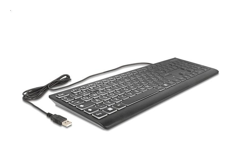 Delock USB Keyboard With Cable 1,5M Black With XXL Bstb