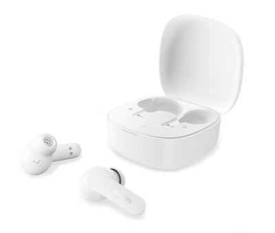 Philips Headphones Bluetooth TAT2100WT With Case Charging Battery Life 8H White — image 1