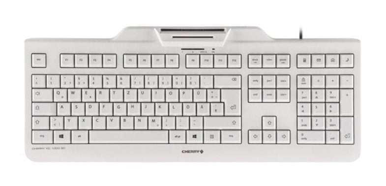 Cherry KC1000SC Keyboard Wired Ch 1.80M + Smartcard White/Grey
