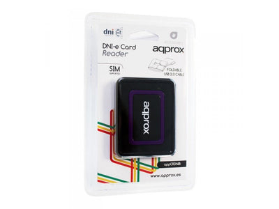 Approx Card Reader External Dni And Smart Cards Appcrdnib Compatible With Cards SIM 7 Ranuras S. Or. Windows U — image 1