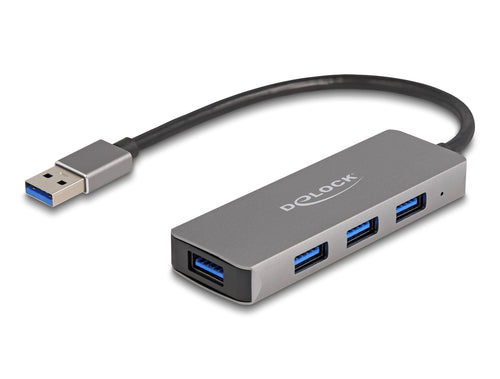 Delock 63171 Hub USB 3.2 Gen 1 (3.1 Gen 1) Type-a 5000 Mbit/S Grey — image 1