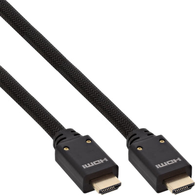 Inline HDMI Cable Activo With Ethernet, 4K2K, M/M, Black Contactos Dorados, 15M — image 1