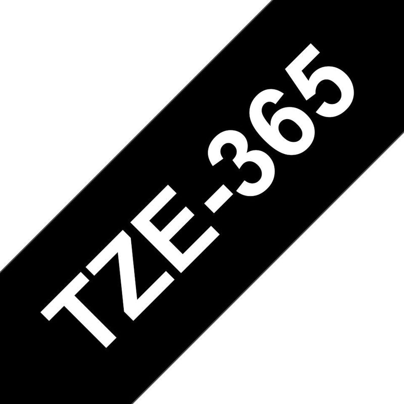 Brother TZE365 White Sobre Black Roll (3,6CM X 8M) 1 Bobina(s) Type Laminated P-touch PT-3600, 530, 9200, 9400