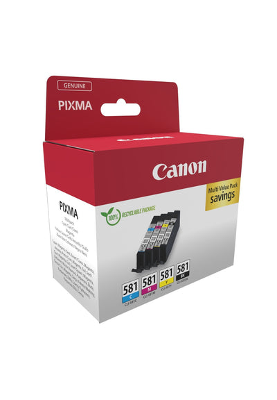 Canon CLI581 Pack 4 Cartridges Ink Originales - 2103C004/2103C007 — image 1
