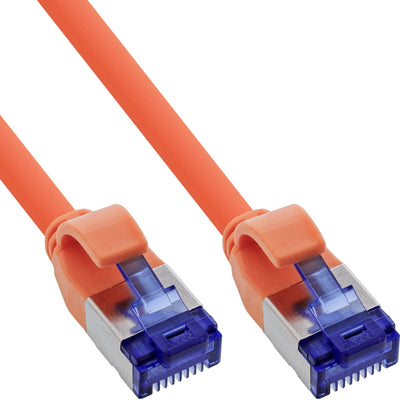 Inline® Network Cable Slim, CAT.6A, S/FTP, Tpe (lszh) Flexible, PoE, Orange, 25M — image 1