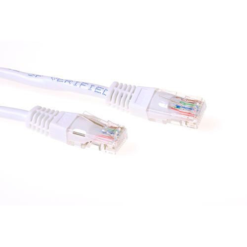 White 20 Meter U UTP CAT.5E Patch Cable With RJ45 Connectors