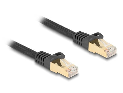 Delock 80321 RJ45 Network Cable Trenzado CAT.6A S/FTP 3M Black — image 1
