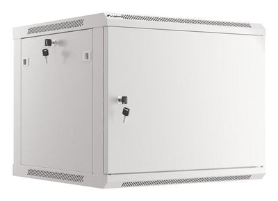 Lanberg Cabinet Rack 19 Assembly Wall 9U / 600X600 With Door Metálica Grey (paquete Flat — image 1