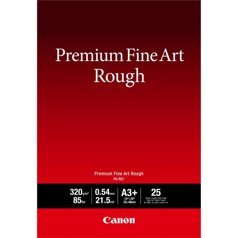 Canon Fa-rg 1 Premium Fine Art Rough a 3 +, 25 Hojas, 320G
