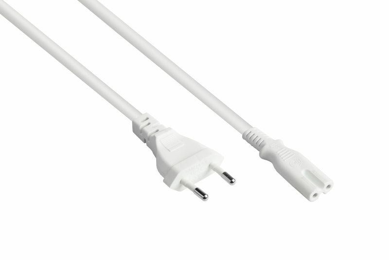 Kabelmeister Euro-cable Power An Open End White 1,5M