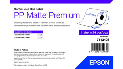Epson 7113426 Label Printer White Label Printer Self-adhesive — image 1
