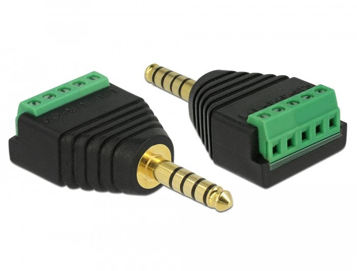 Delock Adapter Connector Jack Male 4,4MM a Terminalblock 5 Pin