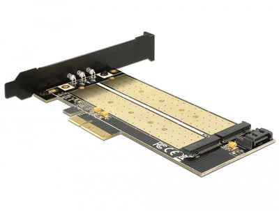 Delock Pci Express X4 Card 1 X Internal M.2 Key B + 1 X Internal NVMe M.2 Key M - Low Profile Form Factor — image 1