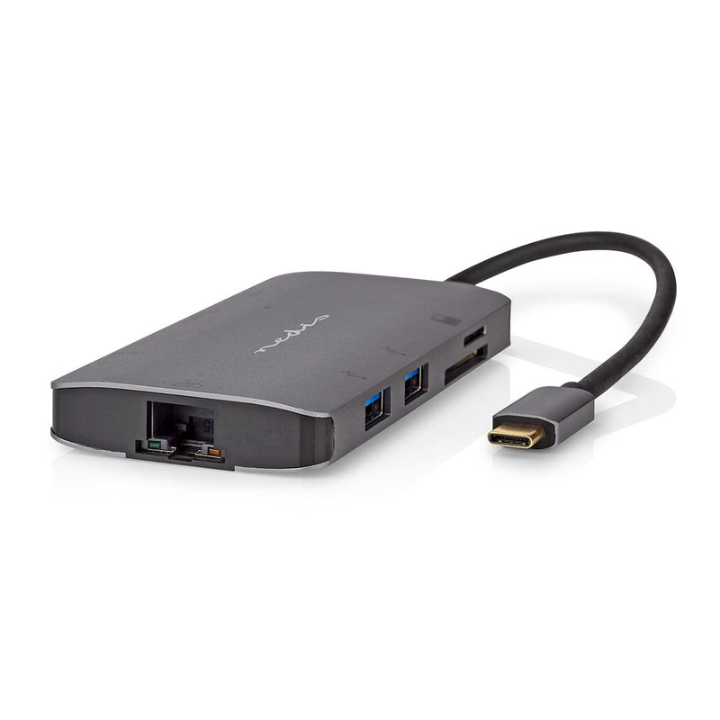 Nedis USB Multi-port-adapter USB 3.2 GEN1 7-IN-1 - Usb-c™ Connector Male Hdmi™ Output microSD, RJ45 Connector