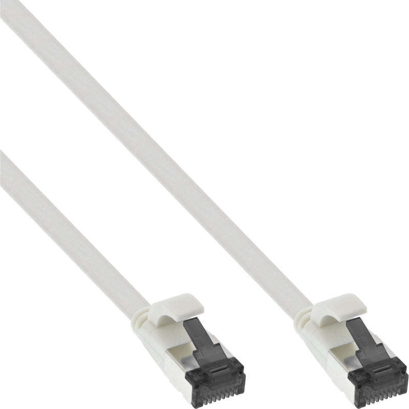 Inline Network Cable Flat , U/FTP, CAT.8.1, Tpe Libre Halógenos, White 1,5M