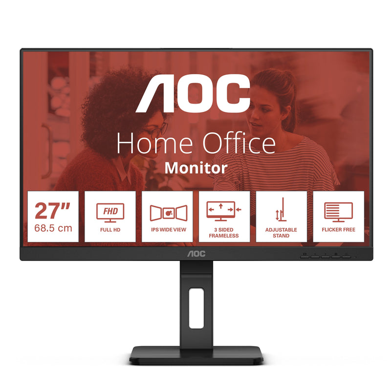 AOC Monitor 27 27E3QAF 16:09 Hdmi+dp VA Black Retail