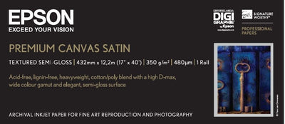Epson Roll Premium Canvas Satin, 17 X 12.2M, 350G/M² — image 1
