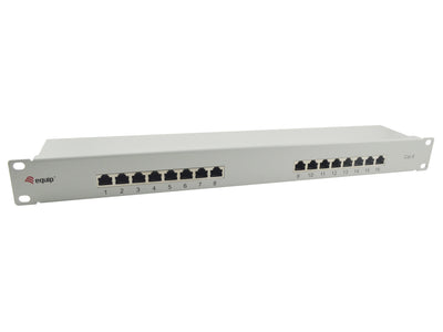Equip Patchpanel 16x RJ45 CAT.6 19 1HE Grey — image 1
