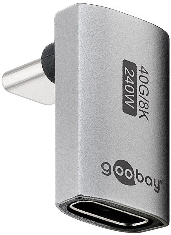 Goobay 74442 Usb-c™ Adapter Vertical 90° Long, USB4™