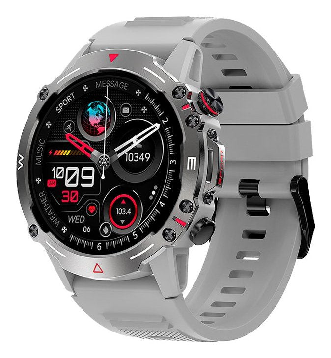 Cool Smartwatch Screen Amoled Adventure Silicone Grey