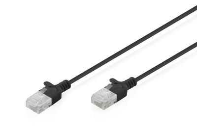 CAT.6 U-UTP Slim Network Cable, 1,5M, Black — image 1