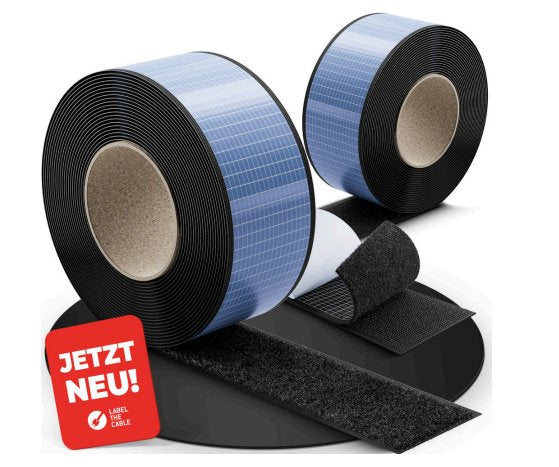 Ltc Klettrolle Tough Tape Strap 5MX50MM Agrupar&ordnen Black