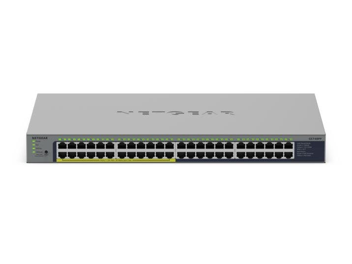NETGEAR GS748PP No Administrado Gigabit Ethernet (10/100/1000) Energía Sobre Ethernet (PoE) Grey