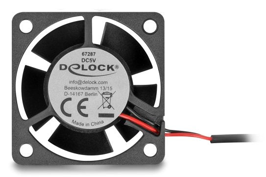 Delock Fan Axial 5V Dc, 40 X 40 X 20MM Black