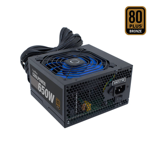 Coolbox Power Supply Coolpower 650W 80+BRONCE 20+4 Pin ATX Black — image 1