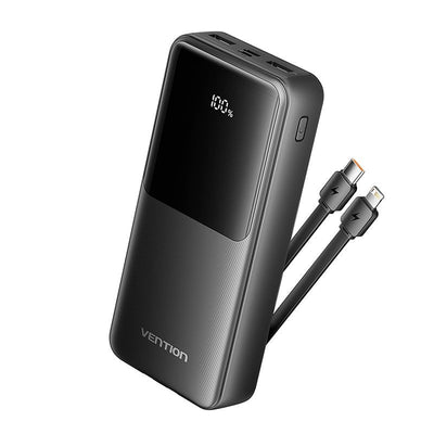 Vention Powerbank 20000MAH FHPB0 22.5W Black Includes USB Cable Type-c And Lightning — image 1