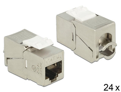 Keystone Modul RJ45 Buchse Lsa CAT.6A STP Kompakt 24 Pcs — image 1