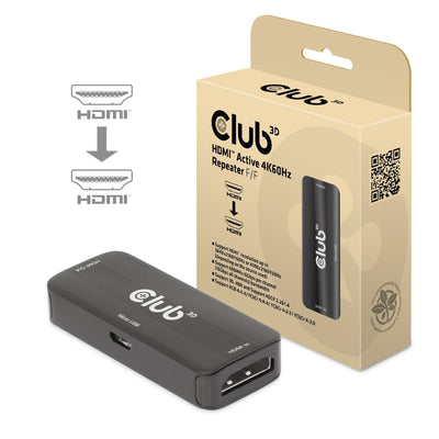 CLUB3D Repetidor HDMI 4K60HZ Aktiv H Retail — image 1