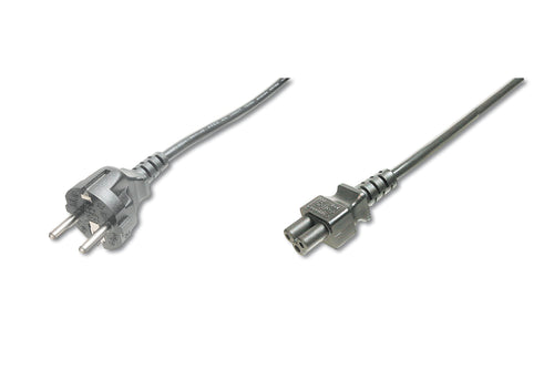 Digitus Cable Power Schuko Cee 7/7A C5 (trebol) 1.80M Black AK-440103-018-S — image 1
