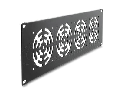 19? 3 He Rackblende 4 Fan 92 X 92MM Grey Oscuro — image 1