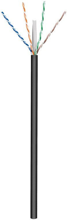 Goobay 77625 Network Cable Black 100M CAT.6 U/UTP [UTP] (Goobay CAT.6 U/UTP Cu Outdoor Ethernet Cable Blac..)